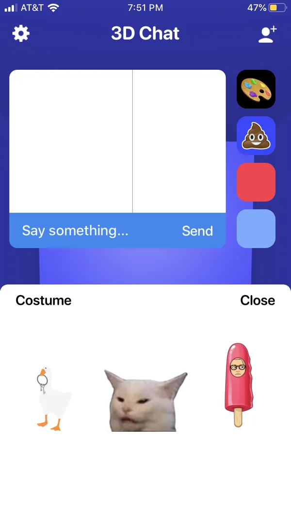 Costume picker for your avatar