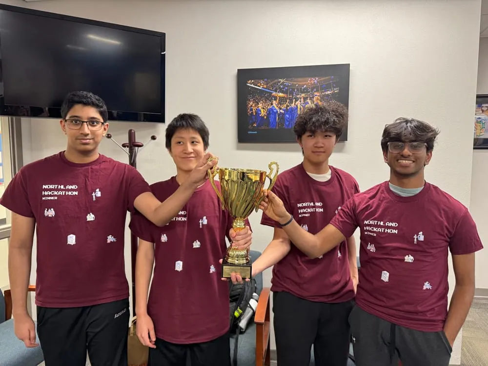 Winners with the trophy