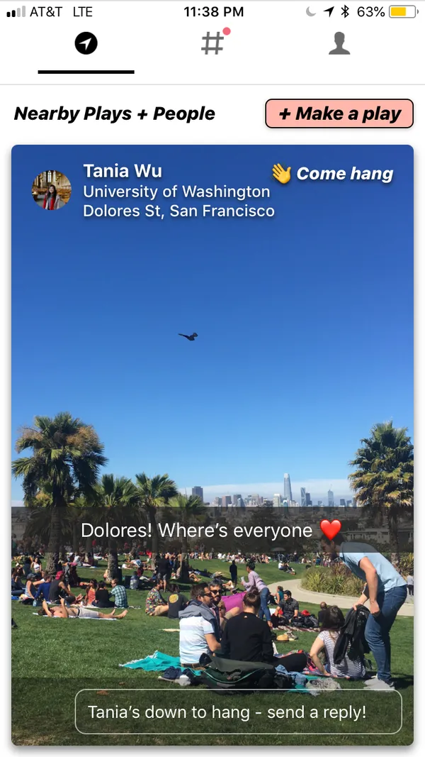 Location-based hangouts