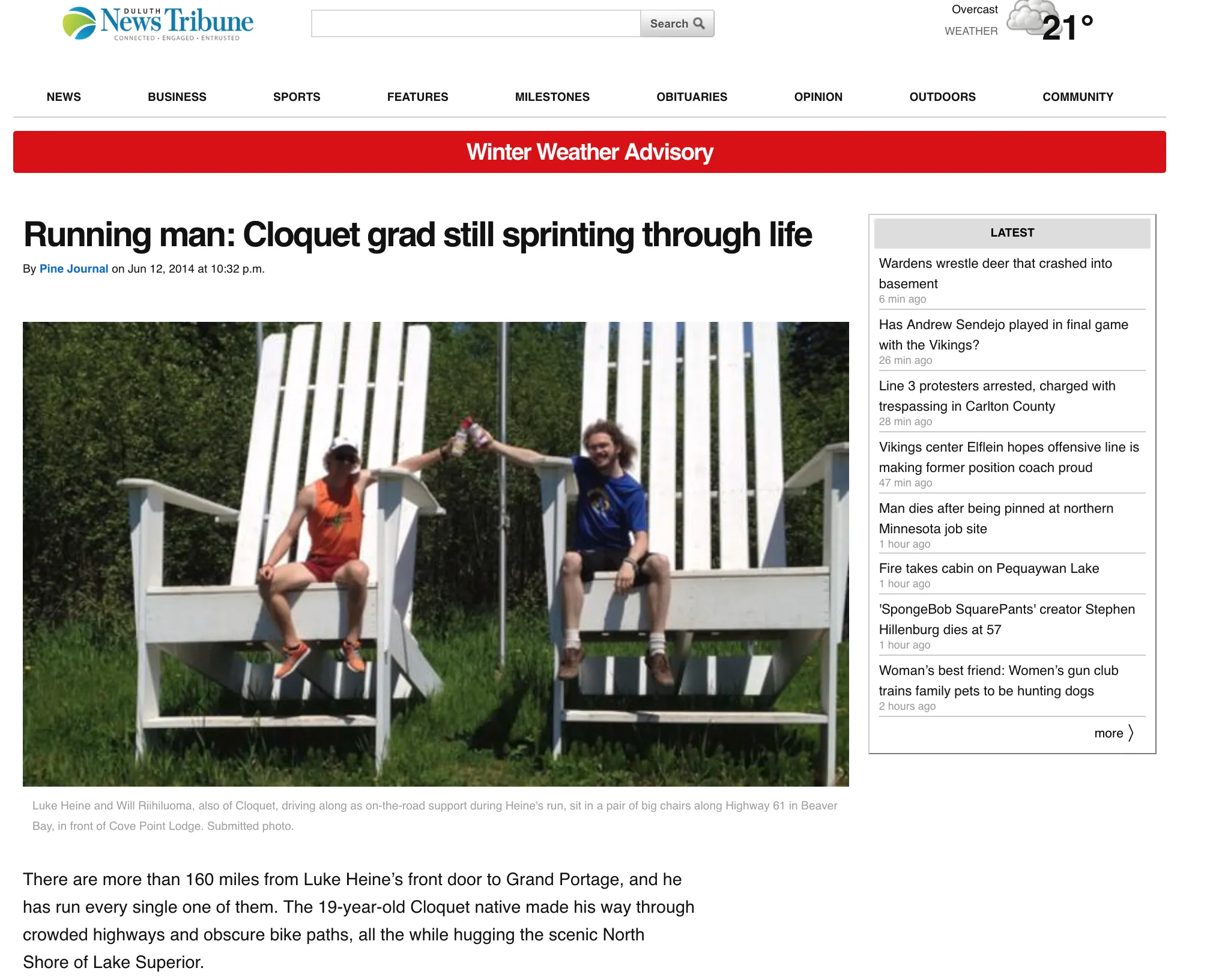 Running the 180 Miles to Canada