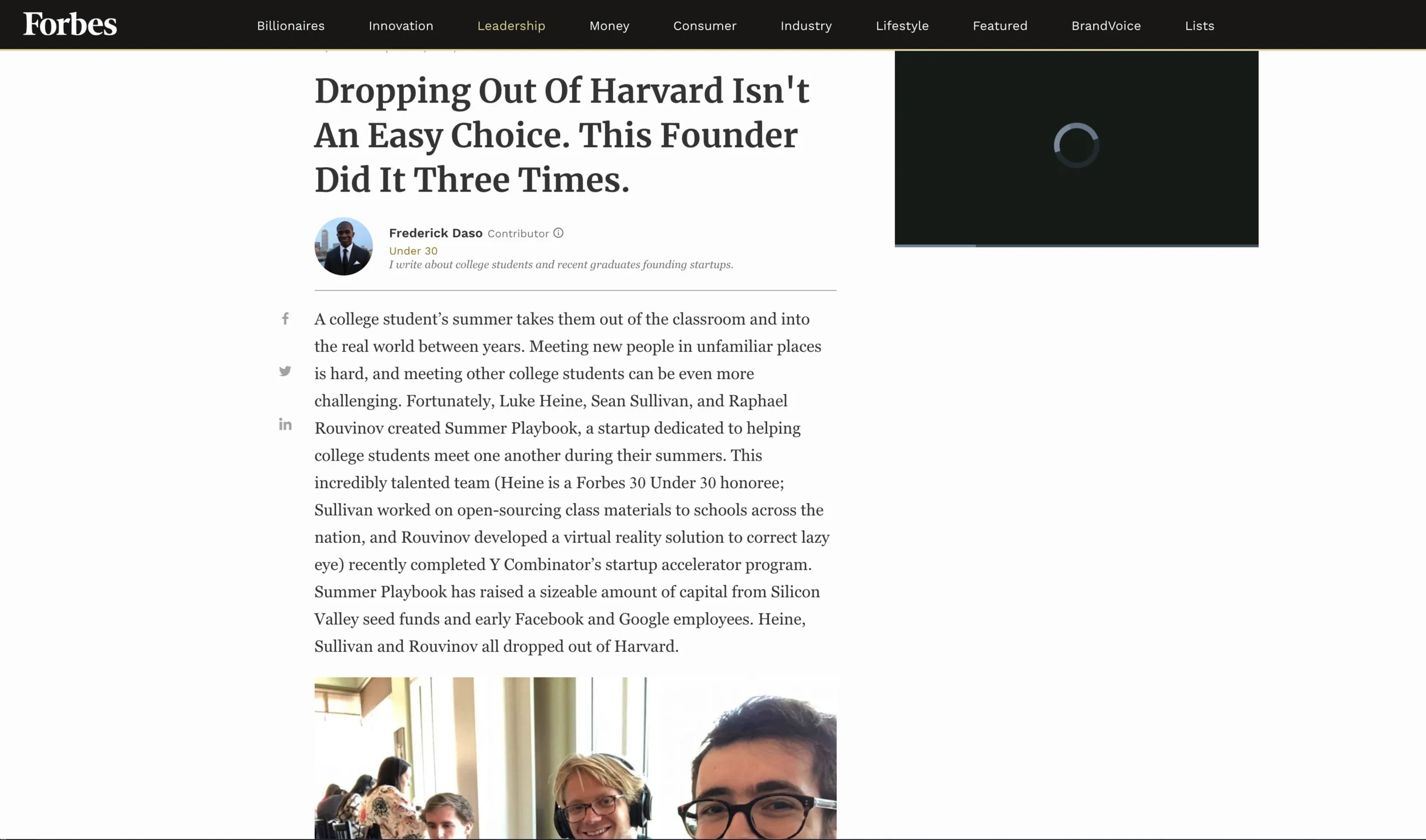 Forbes Article