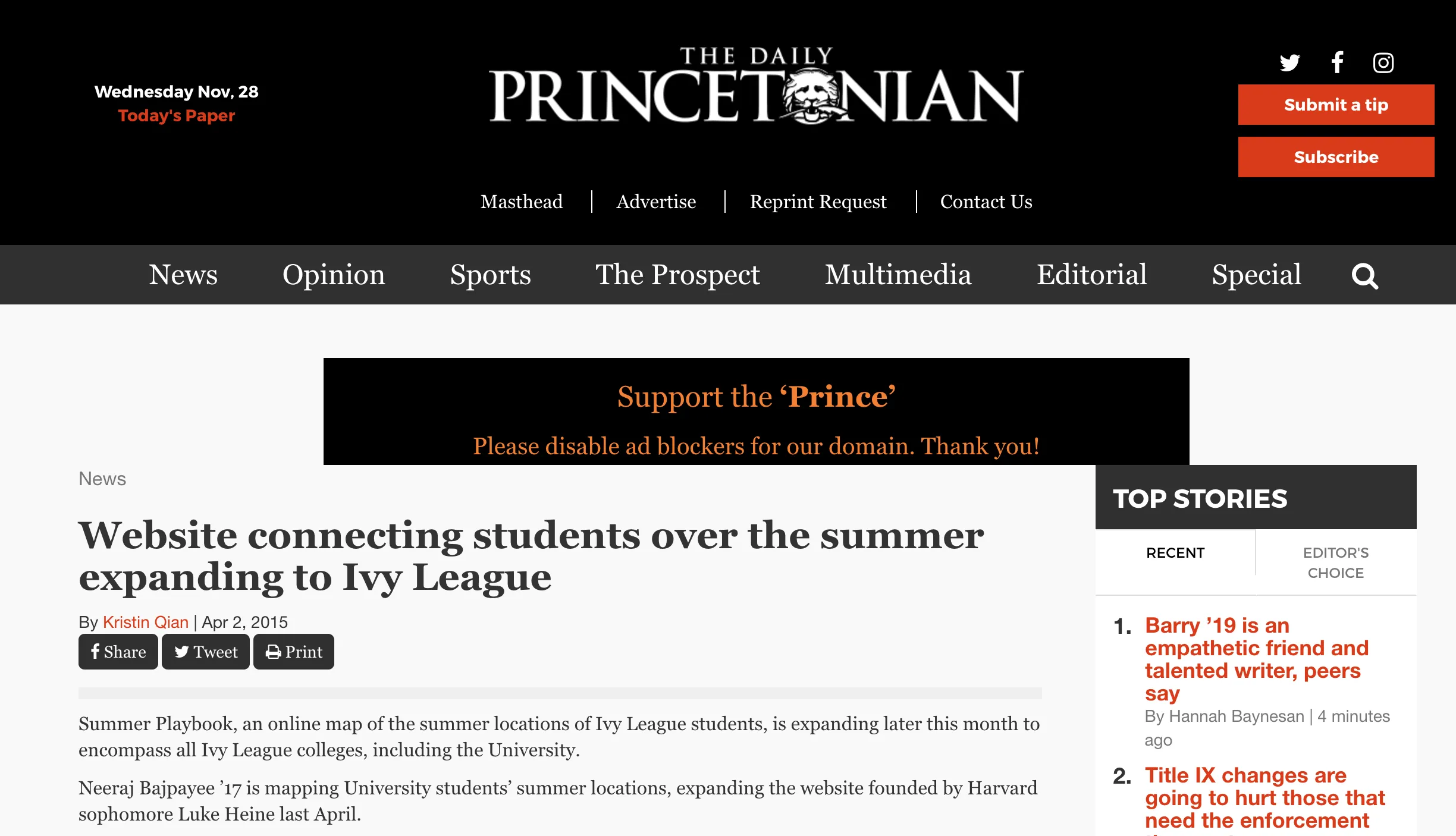 Princeton Daily
